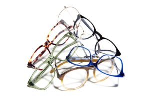 Pile of prescription glasses