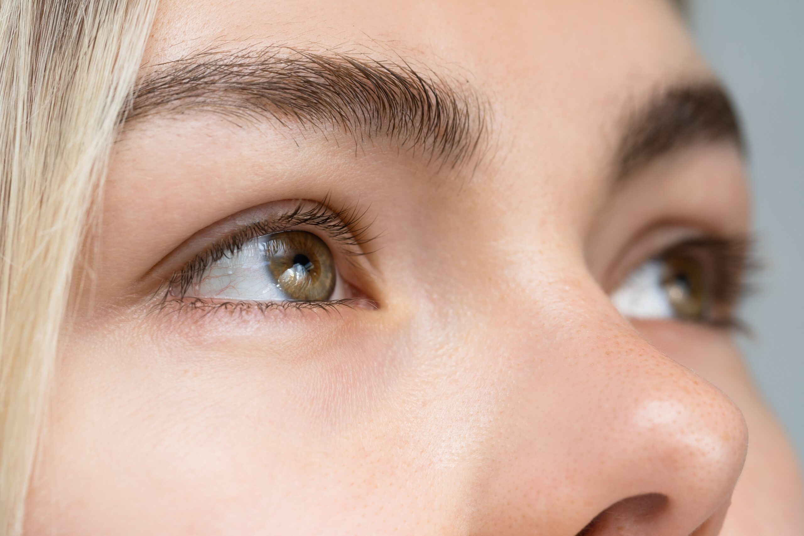 Close-up of eyes of young woman